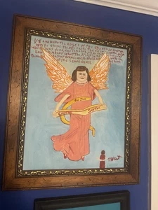 Myrtice West Origins Painting On Canvas Board, Framed - Picture 1 of 14
