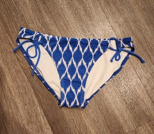 Robin Piccone Medium Aubrey Loop Tie Side Hipster Bikini Bottom Ikat Badeanzug - Bild 1 von 4