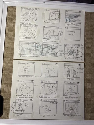 FREEDOM FORCE ANIMACIÓN CEL ART FILMACIÓN MOTU Storyboards De colección Dibujos animados arte I24 Foto 1 de 3