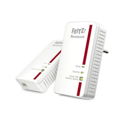 AVM FRITZ Powerline 1240E WLAN Set Powerline Adapterkit GigE, HomePlug AV WiFi - Bild 1 von 4