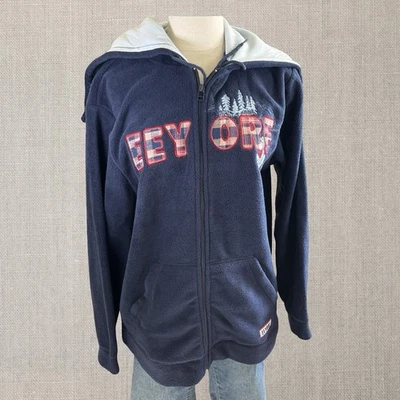 Chaqueta polar Disney Eeyore azul marino capucha capa 66 Winnie Pooh para mujer grande Foto 1 de 4