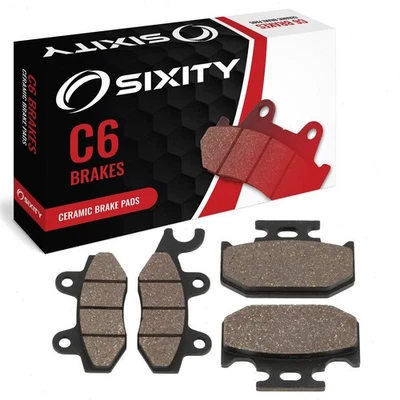 Juego completo de pastillas de freno delanteras + traseras de cerámica para Suzuki DR250SE 1990-1995 SL SM wx Foto 1 de 4