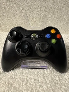 CONTROLADOR INALÁMBRICO MICROSOFT XBOX 360 NEGRO OEM ¡ENVÍO GRATUITO! PROBADO Y FUNCIONANDO - Imagen 1 de 4