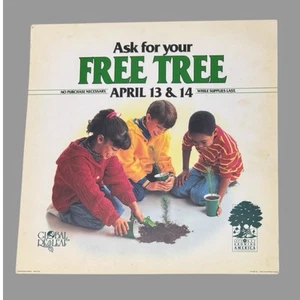 Letrero publicitario McDonalds Translite 1990 13,75" pide tu árbol gratis abril - Imagen 1 de 2
