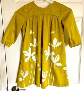Tea Collection Japan Chartreuse Floral Dress 6 - Bild 1 von 4