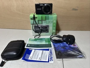 Samsung Digital Camera PL201 14.2MP boxed Inc Charger Battery Memory Card Case - Picture 1 of 10