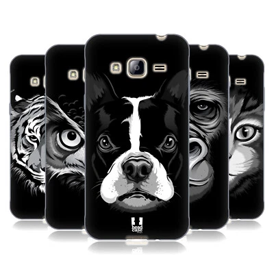 FUNDA HEAD CASE DESIGNS CARA GRANDE ILUSTRADA 2 GEL SUAVE PARA TELÉFONOS SAMSUNG 3 Foto 1 de 4
