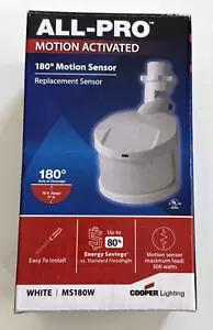 All-Pro MS180W 180° White Motion Light Sensor Cooper Lightning - Picture 1 of 10