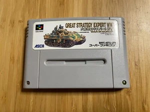 Nintendo Super Famicom Dai Senryaku Expert WW2 Cartridge Only SFC SNES JAPAN - Picture 1 of 6