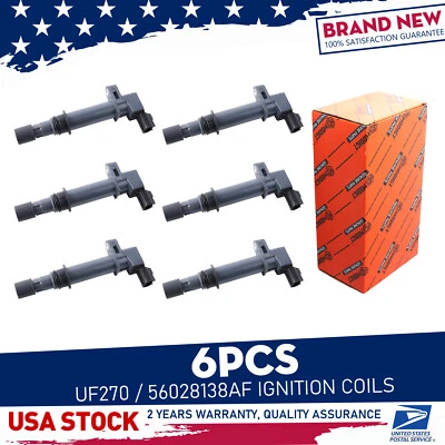 Reliable Ignition Coils UF270/56028138AF 6pcs For Dodge Dakota 3.7L V6 2004-2008 - Изображение 1 из 4