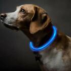 LED Dog Pet Light Up Collar Adjustable Size Flashing Safety S2Z7 V5Q4