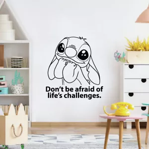 Challenges Lilo and Stitch Pegatina de pared vinilo Calcomanía artística decoración habitación infantil hogar - Imagen 1 de 5