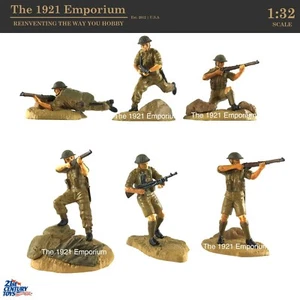 ◎ RARE 1:32 21st Century Toys Ultimate Soldier WWII British Army 6 Soldier Lot - Picture 1 of 1