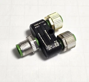 Murr Elektronik 7000-41121-0000000 T Coupler M12 Male / 2x M12 Female - New - Picture 1 of 5