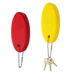 Floating Keychain Oval Float Key Ring for Boating Fishing Sailing - Picture 1 of 7
