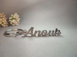Llavero Anouk Personalizado Acero Inoxidable Regalo Coche Llavero - Imagen 1 de 5