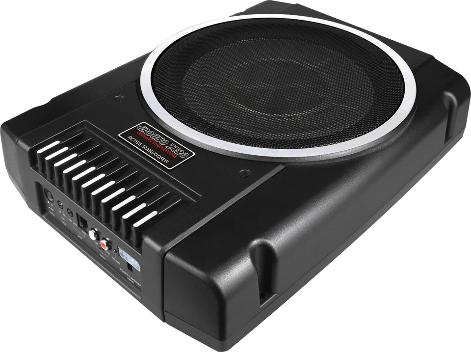 Aktive Subwoofer Ground Zero GZTB 25ACT Active Untersitz Bass  Seitente  B-Ware - Bild 1 von 3