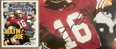 JOE MONTANA autographed signed Sports Illustrated SI cover Upper Deck Authentic - Image 1 of 4