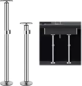 Undermount Sink Brackets Stainless Steel Undermount Sink 17.7“-31.1" (2 Pack) - Picture 1 of 9