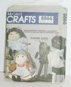 Vintage McCall's #8866 - 23" Blossom Babies doll, dress, panties, pinafore -USED - Picture 1 of 2