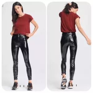 Nuevo sin etiquetas Pantalón al tobillo Rag & Bone súper alto de vinilo ajustado talla 29 - Imagen 1 de 11