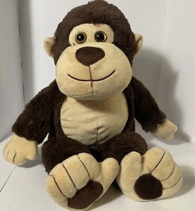 Seltener dunkelbrauner Fabrik Plüsch Vintage Affe 2001 16 Zoll Stofftier - Bild 1 von 8