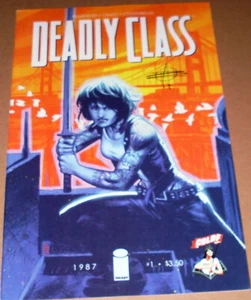Deadly Class #1 CBLDF Variant SIGNED Rick Remender Image 2014 SyFy TV Show - Picture 1 of 1