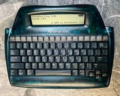 💚NEW💚 AlphaSmart 3000 ~USB CABLE NEW Backup Battery Installed NEW AA Batteries - Image 1 of 2