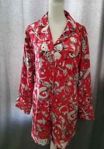 Victoria’s Secret Satin-Strampler-Set mit Blumenmuster Medium 170/96A – rot&schwarz - Bild 1 von 7