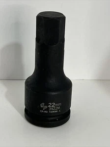 Grey Pneumatic Tools (GP) - Premium 3 4 Inch Drive X 22Mm Hex Driver 3922M  NEW - Picture 1 of 4