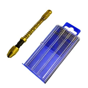 Mini taladros giratorios Micro HSS de 20 piezas y pasador de cabeza giratoria Vice fabricante de relojes - Imagen 1 de 1