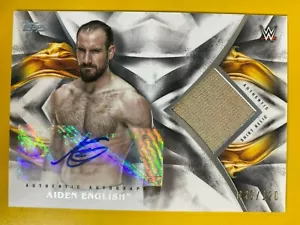 D55053 2019 Topps WWE Undisputed Autographed Relics #UARAE Aiden English #30/120 - Picture 1 of 1