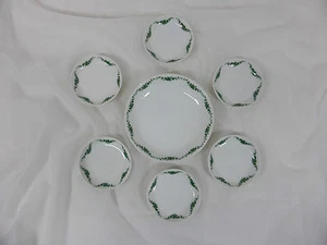 Fürstenberg Tischset 7-teilig Blumenmuster Schale und sechs Schälchen - Bild 1 von 4