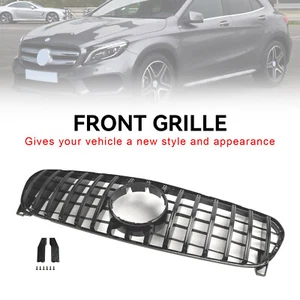 Front Grill Grille Fit Mercedes Benz GLA W156 X156 2017-2019 Facelift Black AU - Picture 1 of 15