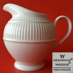 Wedgwood Hergestellt in England 'Windsor' 8 Unzen 4" großer Sahnekrug. Rippen & Punkte - Bild 1 von 8
