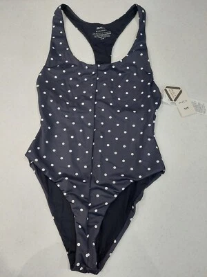 NOVO RVCA Re:Purpose Maiô Feminino Swim One Piece Tamanho P (8) Bolinhas Novo com etiquetas - Imagem 1 de 4