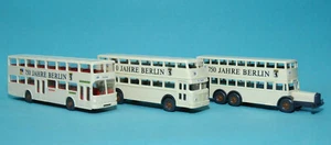 Wiking Set 750 Jahre Berlin Doppeldecker Bus MAN SD200 / Büssing D2U / D38 NEU - Bild 1 von 3