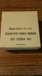 NOS genuine Nec print thimble for NEC impact printers Font Scientiic/Times Roman - Picture 1 of 1