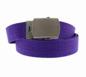 Unisex Canvas Purple Canvas Webbing Belt Adjustable One Size Brand New - Picture 1 of 1