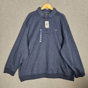 NWT IZOD Advantage Performance 1/4 Zip Fleece Sweatshirt 4XL Natural Stretch - Picture 1 of 8