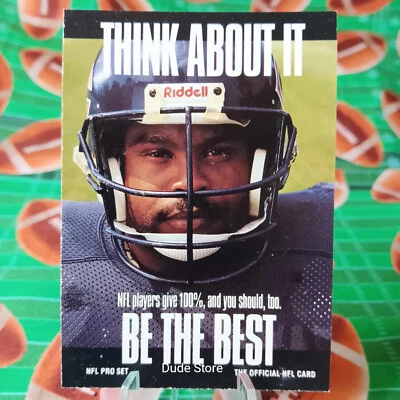 1991 NFL PRO SET - Think About It - Mike Singletary #728 - Chicago Bears - EX - Image 1 of 2