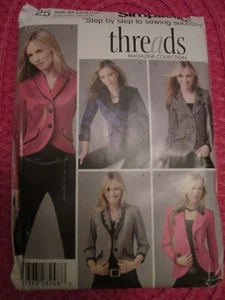 CHAQUETA FORRADA SIMPLICITY 4425 MISSES corta larga patrón de costura 8-16 UC! - Imagen 1 de 2