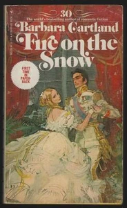 Fire on the Snow Barbara Cartland 1976 Library #30 Vintage Paperback Romance - Picture 1 of 1