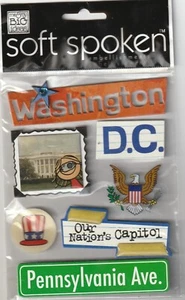 Soft Spoken 3D stickers WASHINGTON DC Trump Theme 95801 Fast FREE Ship! - Picture 1 of 1
