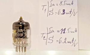 1 x ULTRA RARE 6N3P TESTED 1956y Double Triode Tube ECC42 6385 - Picture 1 of 7
