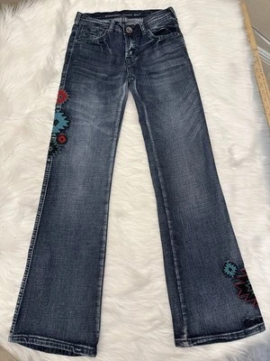 Cowgirl Tuff Co Bootcut Embroidered Jeans 26x29! EUC - Image 1 of 4