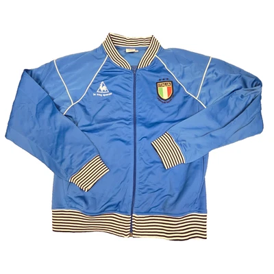ITALIA FC Chaqueta de Pista para Hombres MEDIANA AZUL le coq sportif fútbol fútbol talla M AA Foto 1 de 4