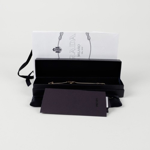 Bracciale Prada con logo in metallo 1IB621 140490972