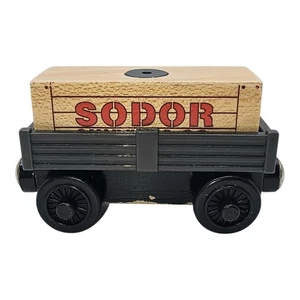 Thomas Wooden Railway - Coche de carga negro bronceado Sodor envío carga - 2003 - De colección - Imagen 1 de 7