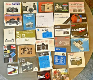 One group of 35 mm + Camera instruction books # 3 - Picture 1 of 9
